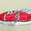 小学生クラス１１月２回目・紐靴を描く