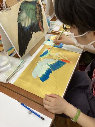 絵画クラス５月の制作・アクリル画