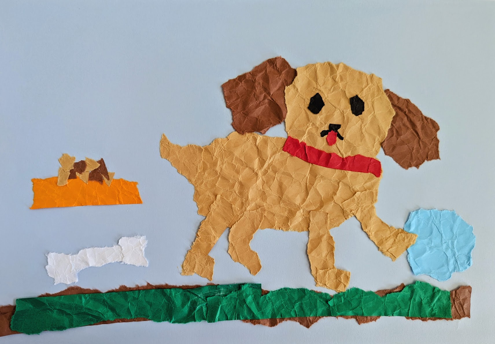 園小混合クラス5月1回目・ちぎり絵