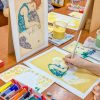 絵画クラス5月の制作・アクリル画１
