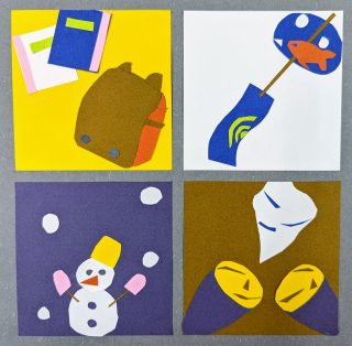 小学生クラス5月2回目・四季の貼り絵