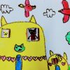 園小混合クラス7月1回目・窓のある絵