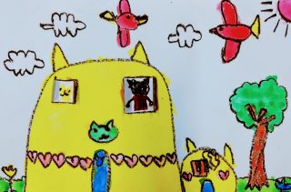 園小混合クラス7月1回目・窓のある絵
