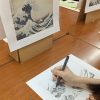 絵画クラス7月の活動・ペン画