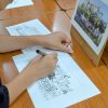 小学生クラス8月2回目・ペン画