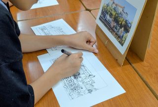 小学生クラス8月2回目・ペン画