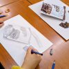 絵画クラス12月の制作・鉛筆デッサン
