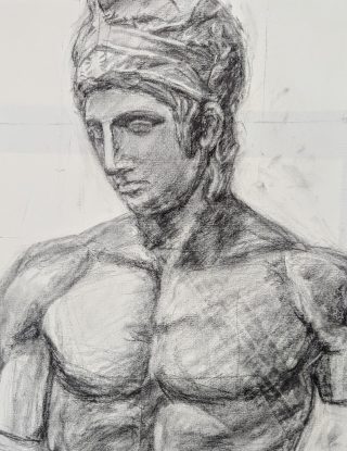 絵画クラス3月の制作・木炭デッサン